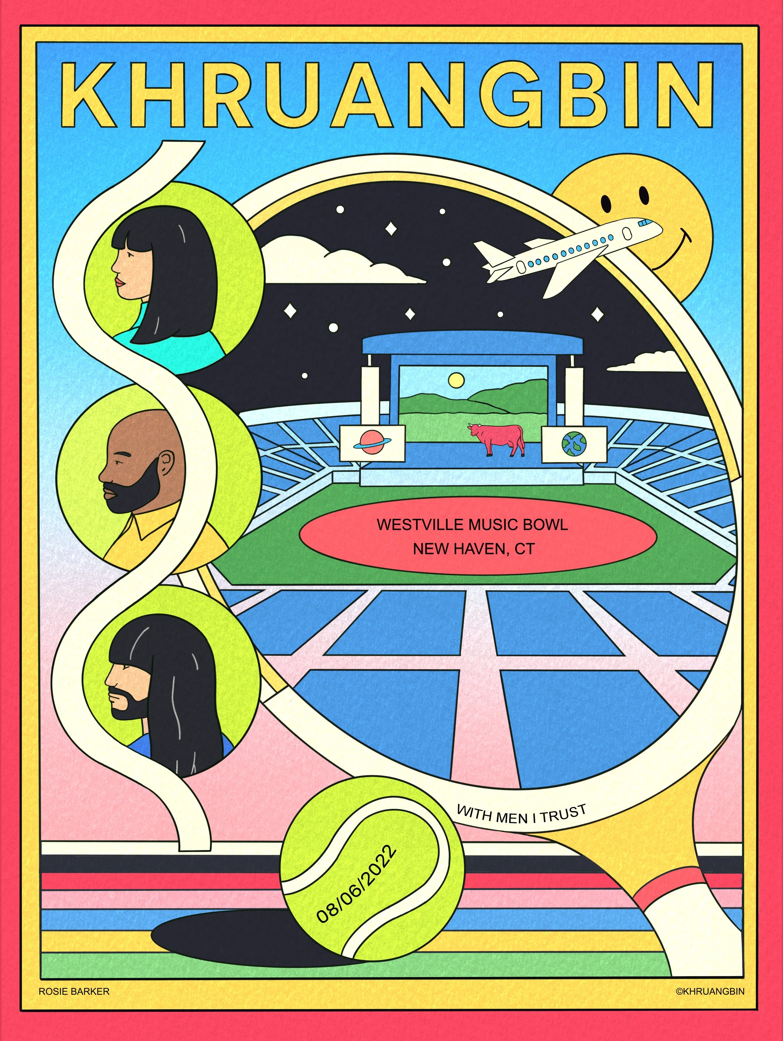 Khruangbin | Tour Poster Illustrations by Rosie Barker — ROSIE BARKER